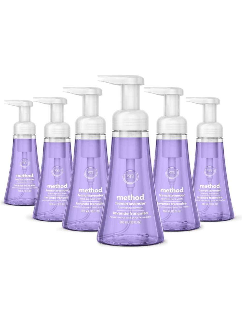 Foaming Hand Wash - French Lavender Scent, Soft & Clean Hands, 10 fl oz, 6 Pack